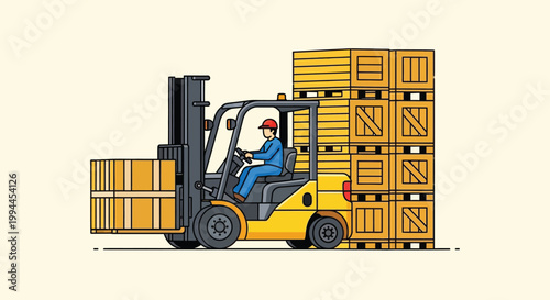 A colorful illustration depicts a school cafeteria scene with students selecting lunch from a serving line