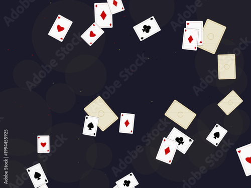 Casino Playing Cards Deck Pattern Design