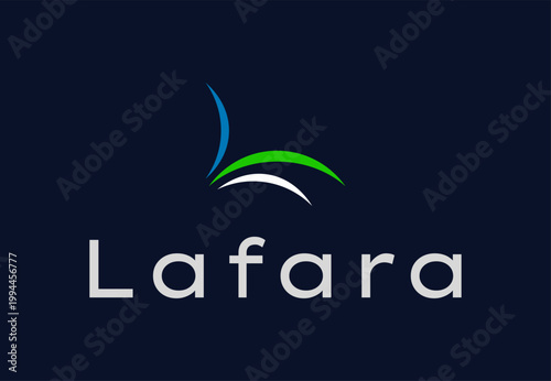 Lafara rice farming and agricultural logo design vector