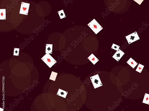 Playing Cards Poker Pattern Casino Background