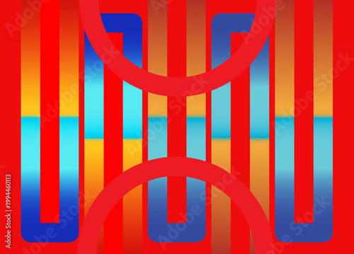 Colorful abstract lines and shapes background	