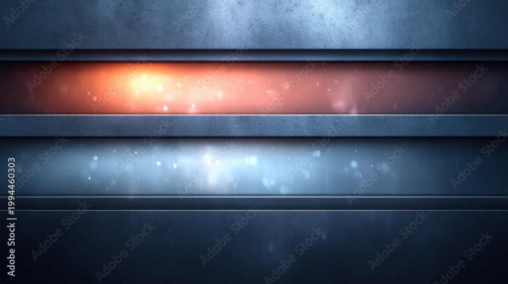Obraz premium Abstract Background with Glowing Light Stripes and Soft Particles for Use in Design, Technology, or Creative Projects