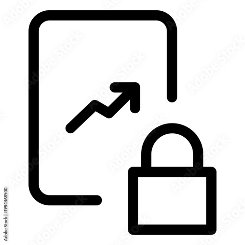 Financial Growth Security Icon