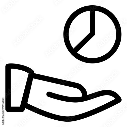 Business Growth Chart With Hand