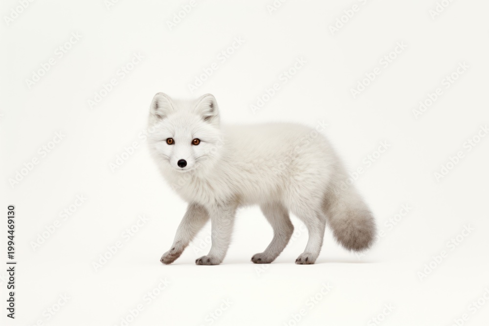 Naklejka premium Arctic fox wildlife animal mammal.