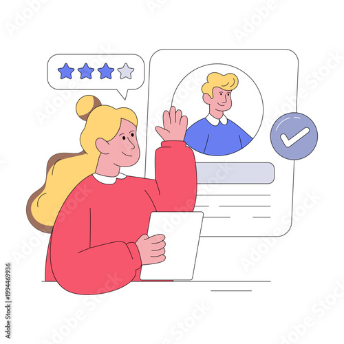 An eye catching design illustration of selected candidate illustration 