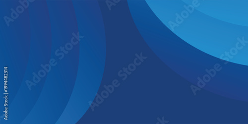 Abstract Blue Wave Background With Smooth Curves and Gradient Layers for Modern Design.modern.Art