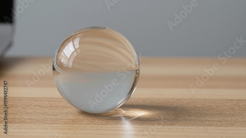 Simple glass paperweight