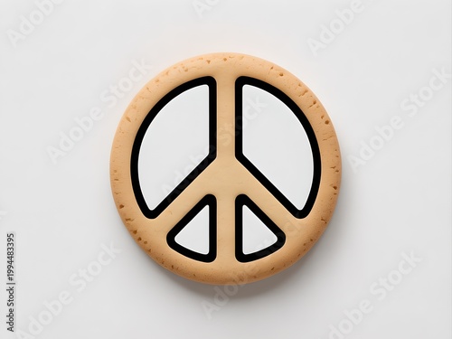 Peace Symbol Cookie: Sweet Harmony