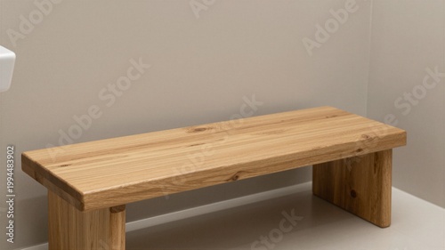 Mockup minimalist bench seat
