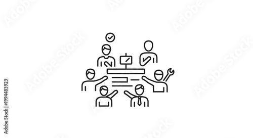 People sitting around a meeting table 3.