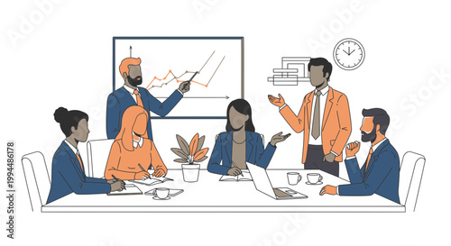 Business people in a meeting discussion 1.