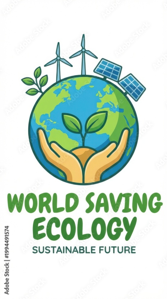 Obraz premium eco friendly world saving ecology concept