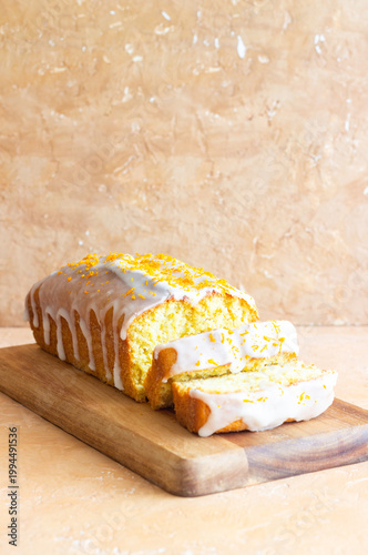 Orange loaf cake. Baked Goods. Vegetarian Food. Recipe.