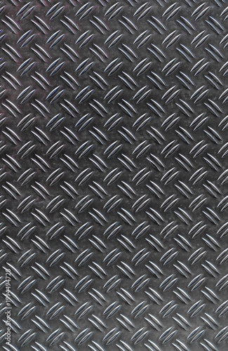 Steel diamond tread plate industrial metal texture