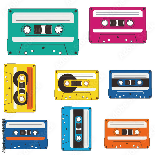 Retro Cassette Tapes Collection - Vintage Music Media