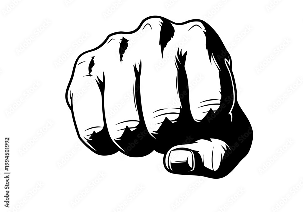 Ταπετσαρία A powerful, high-contrast black and white vector illustration depicts a tightly