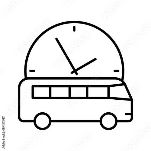 Bus icon vector. Public transport Illustration sign. Bus stop symbol. Bus station logo. Bus route web icon.