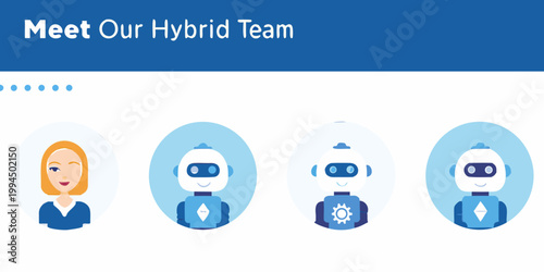 Meet our hybrid team humans and robots working together