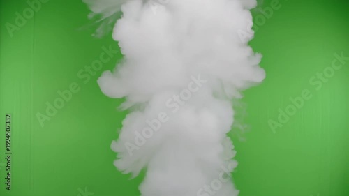 Moderate Pressure Steam Leak Green Screen 4K Video