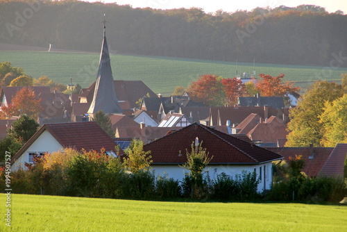 Blick auf Alverdissen vom Saalberg aus