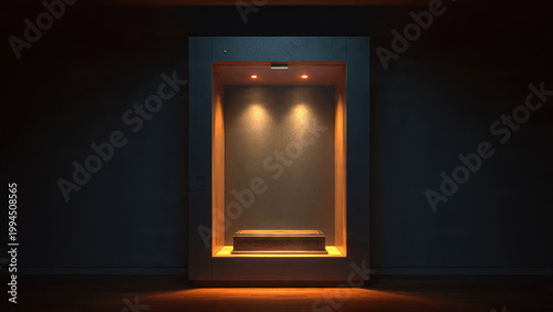 light in the night on the wall