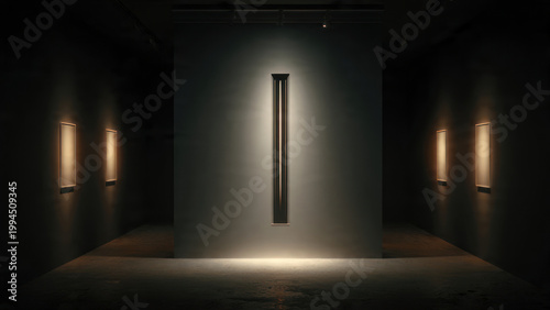 light in the night on the wall