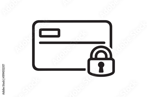 Access Control Card Outline Icon