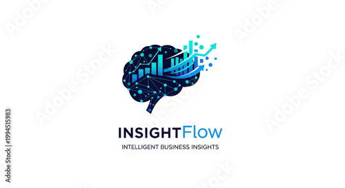 InsightFlow intelligent business insights logo.