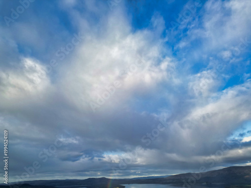 Gorgeous and Dramatic Sky and Clouds over Balhaha Valley Glasgow