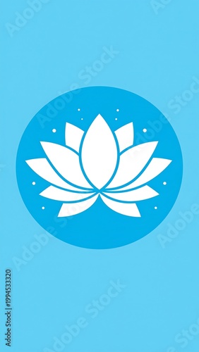 Lotus Flower Symbolism Spirituality Design Element.