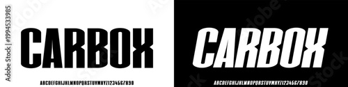 Carbox Font, A clean and bold sans serif font,italic, designed for fashion brands, logos, and modern headlines.vector illustrations 
