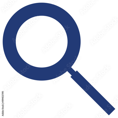 検索アイコン 青 インディゴ シンプル ビジネス ベクター素材