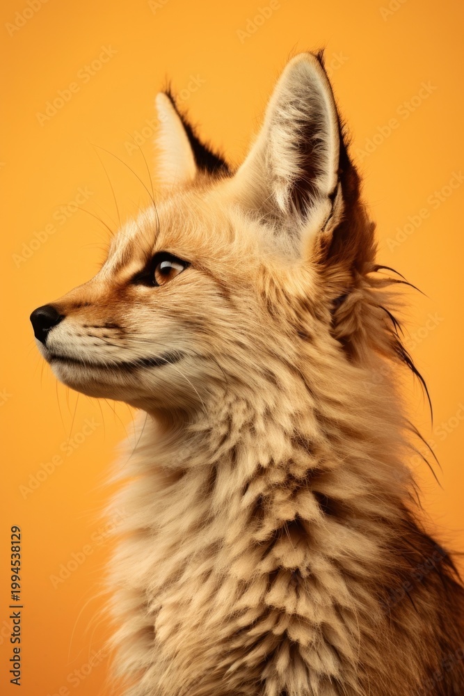 Naklejka premium Wildlife side portrait profile wildlife mammal animal.