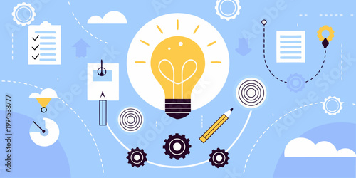 Bright ideas and innovation a concept for creative problem solving