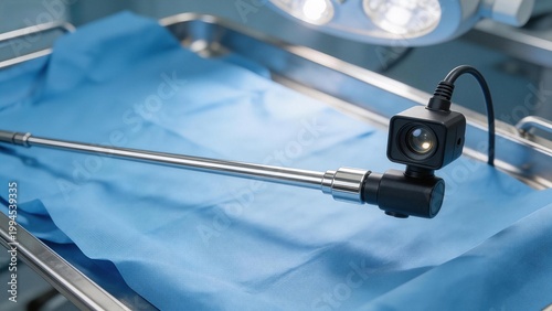 Medical camera on surgical tray