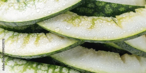 slice of cucumber micro view