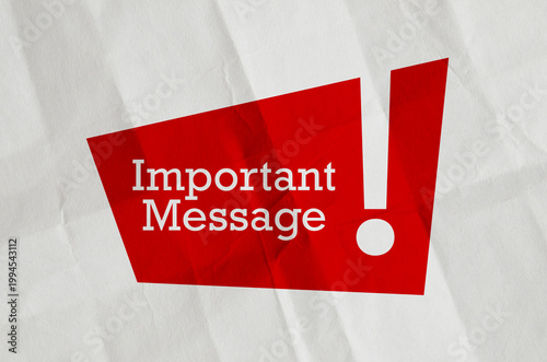 important message