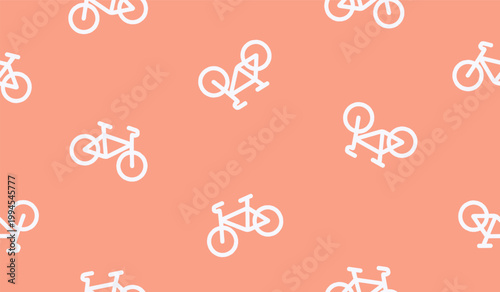 Bicycles pattern background vector design