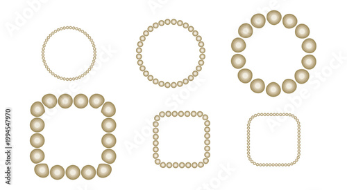 Mega set of minimalist decorative frames: dashed lines, geometric dots, and elegant bead border vector elements