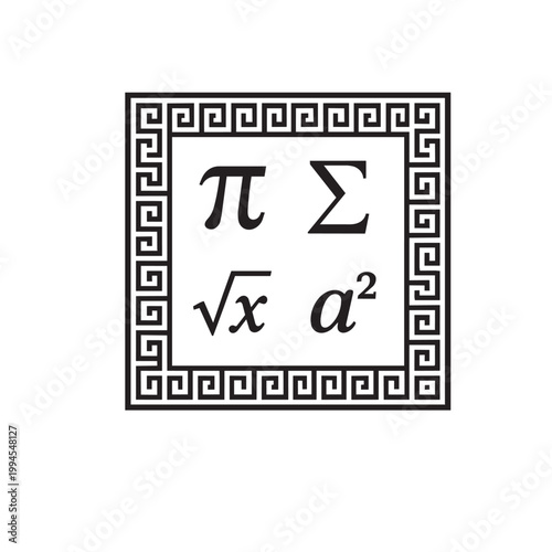 Greek Fret Pattern Education Theme