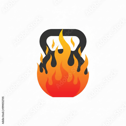 Fire flame badge icon with orange red burning effect and black smoke shapes in a rounded outline featuring fireball, logo, emblem with yellow flames
