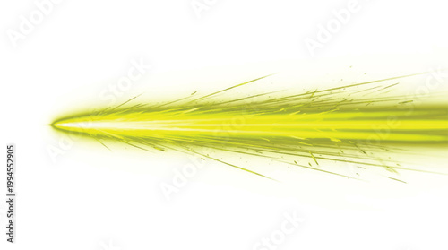 Abstract motion light with dynamic blue neon lines and speed wave trail. Transparent PNG glow background for technology, innovation, or futuristic energy design