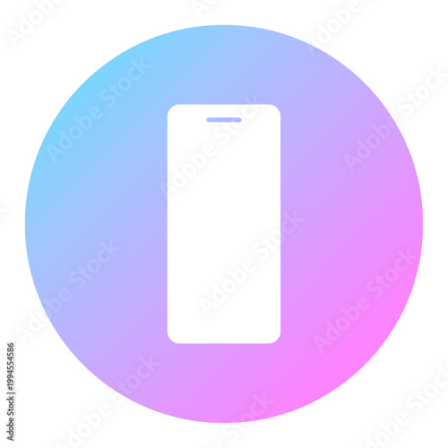 スマホアイコン 丸型 虹色 ネオン グラデーション 近未来 ベクター
