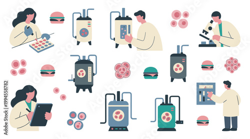 Scientists Cultivate Lab Grown Meat in Bioreactors for Sustainable Food Production
