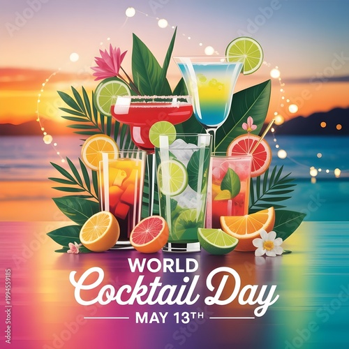 World Cocktail Day Luxury Celebration Poster