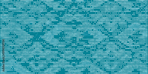 Abstract teal background with dense scattered white dot pattern