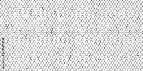 Close up of a honeycomb structure with repeating hexagonal patterns