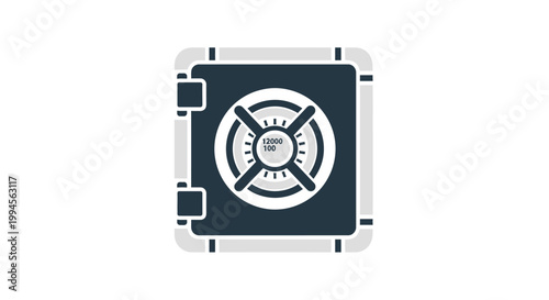 Illustration of a vault showcasing security, financial safety, and asset protection