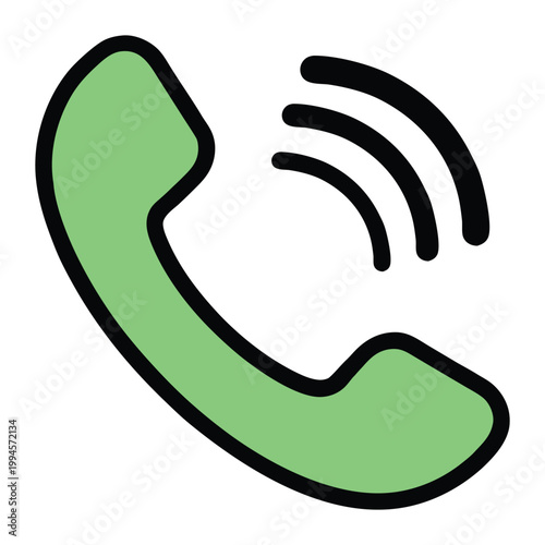 Flat design telephone icon set vector with various call symbols communication and contact elements